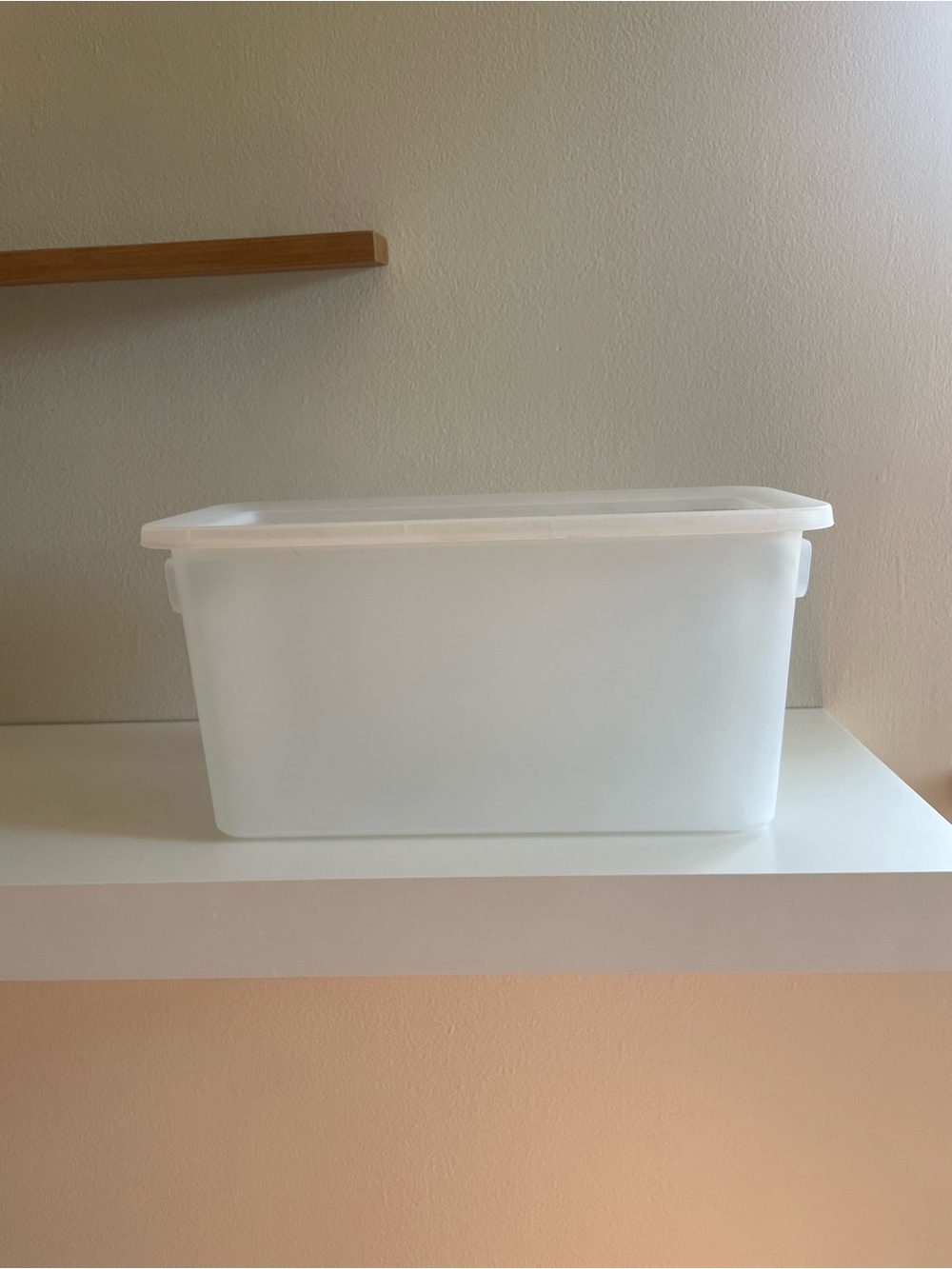 Target White Plastic Storage Bin with Removable Lid
